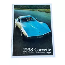 CHEVROLET CORVETTE STING RAY & CONVERTIBLE USA Sales Brochure 1968