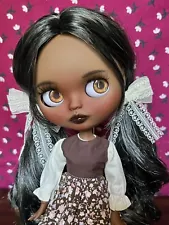 New ListingCustom Blythe Doll Black Hair OOAK