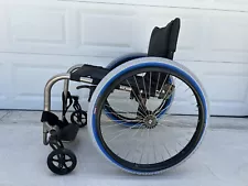 Tilite ZRA Titanium rigid wheelchair Off road wheels.