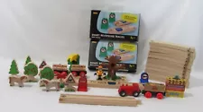 Brio Wooden Smart Tracks - Crane - Tree - 3 cars and Engine plus accessories