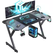 40/47/55/63 inch Gaming Desk with LED RGB Ergonomic Computer Table Gamer Desk