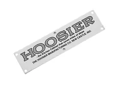 Hoosier Cabinet Label White With Black Lettering