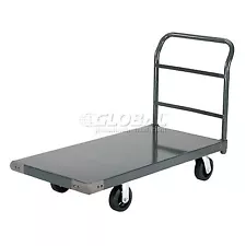 Platform Truck w/Steel Deck 6" Rubber Casters 36 x 24 2000 Lb. Capacity