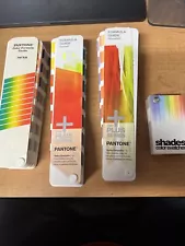 Pantone Formula Guide Lot of 3 Plus Color Swatch Coated Uncoated 747XR Nice