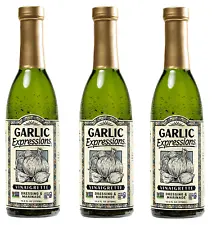 Garlic Expressions Vinaigrette Salad Dressing, Marinade (Pack of 3).