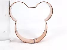 Mickey Mouse Face Copper Metal Cookie Cutter