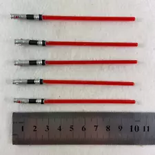 Lot of 5pcs 1:12 Scale Star Wars Red Lightsaber Sword Weapon for 6" Figure