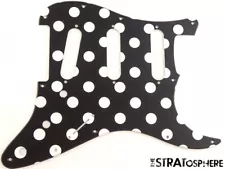 Used Stratocaster PICKGUARD for Fender Strat Standard Polka Dot Print SALE