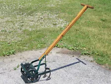 Vintage Antique EASY HD Garden Hand Push Cultivator Tiller Weed Plow Vegetable