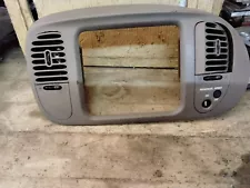 1997-2003 Ford F150 Center Dash Radio HVAC Temperature Control Bezel OEM TAN