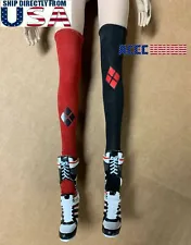 1/6 Harley Quinn Socks Boots For 12" PHICEN TBLeague Hot Toys Female Figure USA