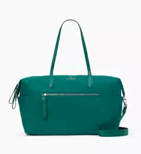 Kate Spade Chelsea Nylon Weekender Duffle Travel Bag - Deep Jade