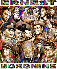 "ERNEST BORGNINE" TRIBUTE T-SHIRT OR PRINT BY ED SEEMAN