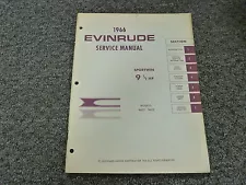 1966 Evinrude Sportwin 9.5 9 1/2 HP Outboard Motor Shop Service Repair Manual