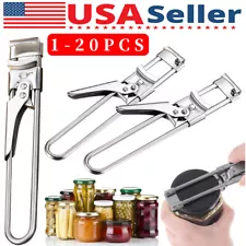 Adjustable Multifunctional Stainless Steel Can Opener Jar Lid Gripper Kitchen