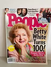 *NEW PEOPLE Magazine Betty White Turns 100 ! January 2022