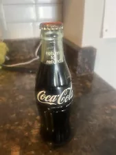 coke a cola collectibles bottle made with original ingredients