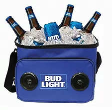 Budweiser Bluetooth Cooler Insulated Bag with Stereo Speaker Bud Light 24 Can