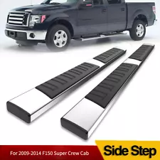 Running Boards for 2009-2014 Ford F-150 SuperCrew Cab 6" Nerf Bars Side Steps