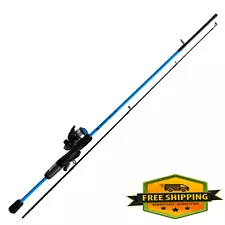 Ozark Trail Wayfarer Spinning Fishing Rod and Reel Combo, Blue