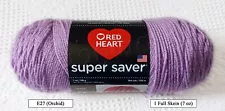 Red Heart Super Saver Yarn | CHOICE of SOLID Colors | Full + Partial Skeins