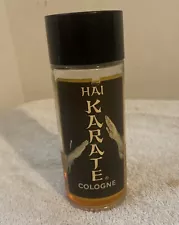 Hai Karate 4 Oz. Cologne Leeming Pfizer Vintage 1968 Original