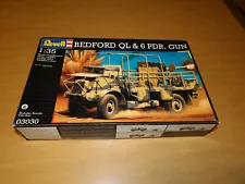 Revell 1998 Bedford QL Truck 6 Pdr Gun 1:35 Model Kit - Complete in Open Box!