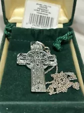 Waterford Crystal Cross Pendant Limited Edition Rare Necklace