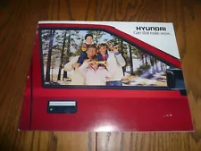 1986 Hyundai Excel Sales Brochure - Vintage - Red Cover