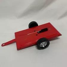 Vintage Nylint Motorcycle Trailer Red Single Axle Nice Condition