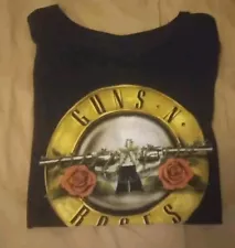 Guns N Roses 90's Rock Black Crew Neck Short Sleeve T-Shirt Men's Size Large