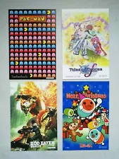 SET OF 4 POSTCARD GAME BY NAMCO BANDAI 2010 NOT FOR SALE MINT CONDITION