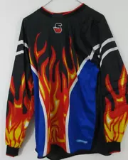 Sondico Goalkeeper Soccer Jersey. sz: Medium. Flames. Padded Elbows