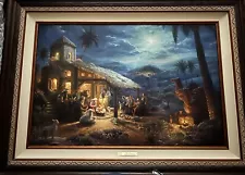 Thomas Kinkade 24x36 I/EE Nativity Christmas Painting.#1/12.