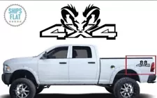 Replacement for RAM Trucks 4 x 4 Bedside Decals Set of (2) PAIR