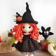 Halloween Crochet Doll, Creepy Halloween Doll for Sale, Handmade Halloween