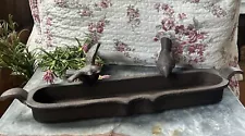 VINTAGE Cast Iron BIRD BATH~ FEEDER~NEW~UNUSED~HEAVY CAST IRON~16”