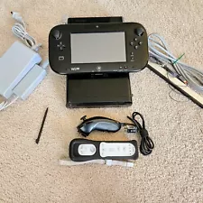 Nintendo Wii U Console 32GB Black System Bundle w/ Tablet, Digital Games+