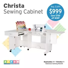 Arrow Christa Sewing Cabinet with Manual Lift