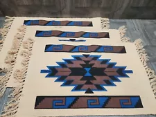 Set of 3 El Paso Saddle Blanket Company Aztec Southwest Design Placemats