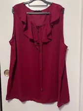 Burgundy woman blouse