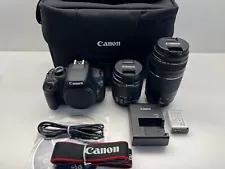 Canon - EOS Rebel T5 DSLR Camera with 18-55mm and 75-300mm Lenses - Black