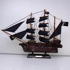 Wooden Blackbeard's Queen Anne's Revenge Model Pirate Ship 15"