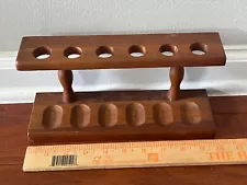 Judd's Very Nice Dunhill Wood Pipe Rack for 6 Pipes