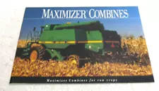 1992 JOHN DEERE COMBINE BROCHURE 9400 9500 9600 MAXIMIZER