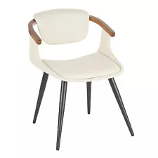 Oracle Mid-Century Modern Chair Black/Cream - LumiSource