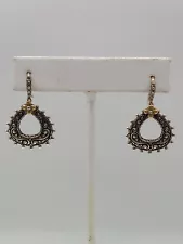 Barbara Bixby Sterling & 18k Drop Earrings