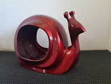 Snail Table Bird Feeder Good Directions Red Metal