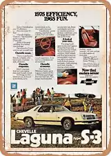 METAL SIGN - 1975 Chevy Chevelle Laguna Type S 3 Vintage Ad