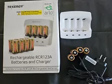 Tenergy Rechargebale RCR123A Batteries & Charger for ARLO cameras